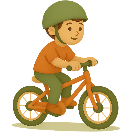 Magické personalizované detské knižky o učení sa bicyklovať