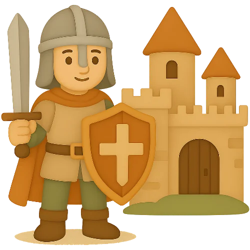 Osobná detská kniha o stredoveku plná dobrodružstiev