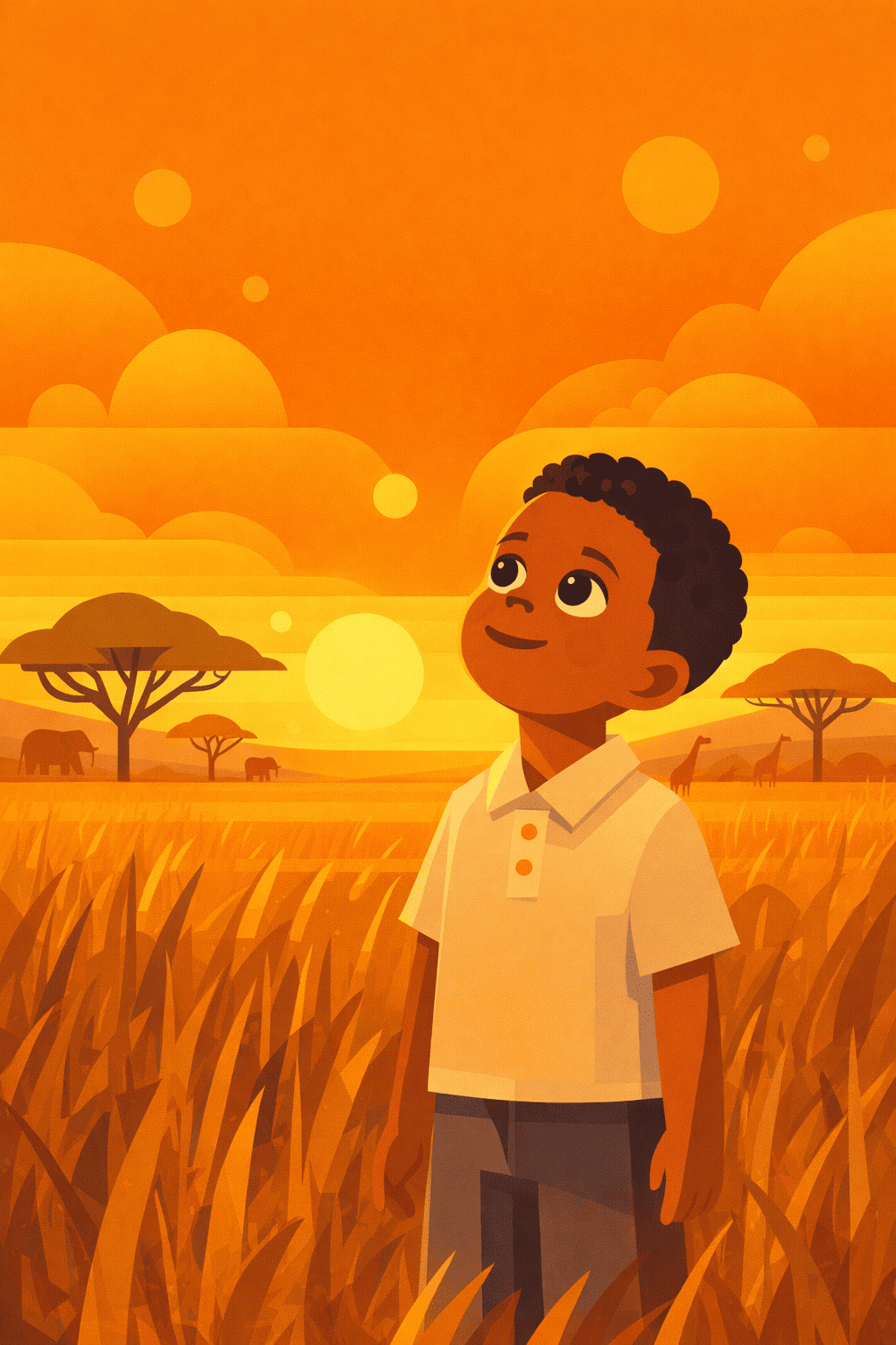 Pod zlatou savannovou oblohou