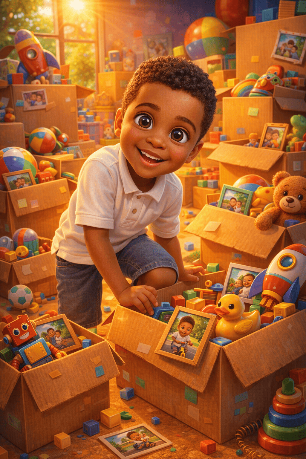 Ilustrácia pre Krabice plné nových spomienok